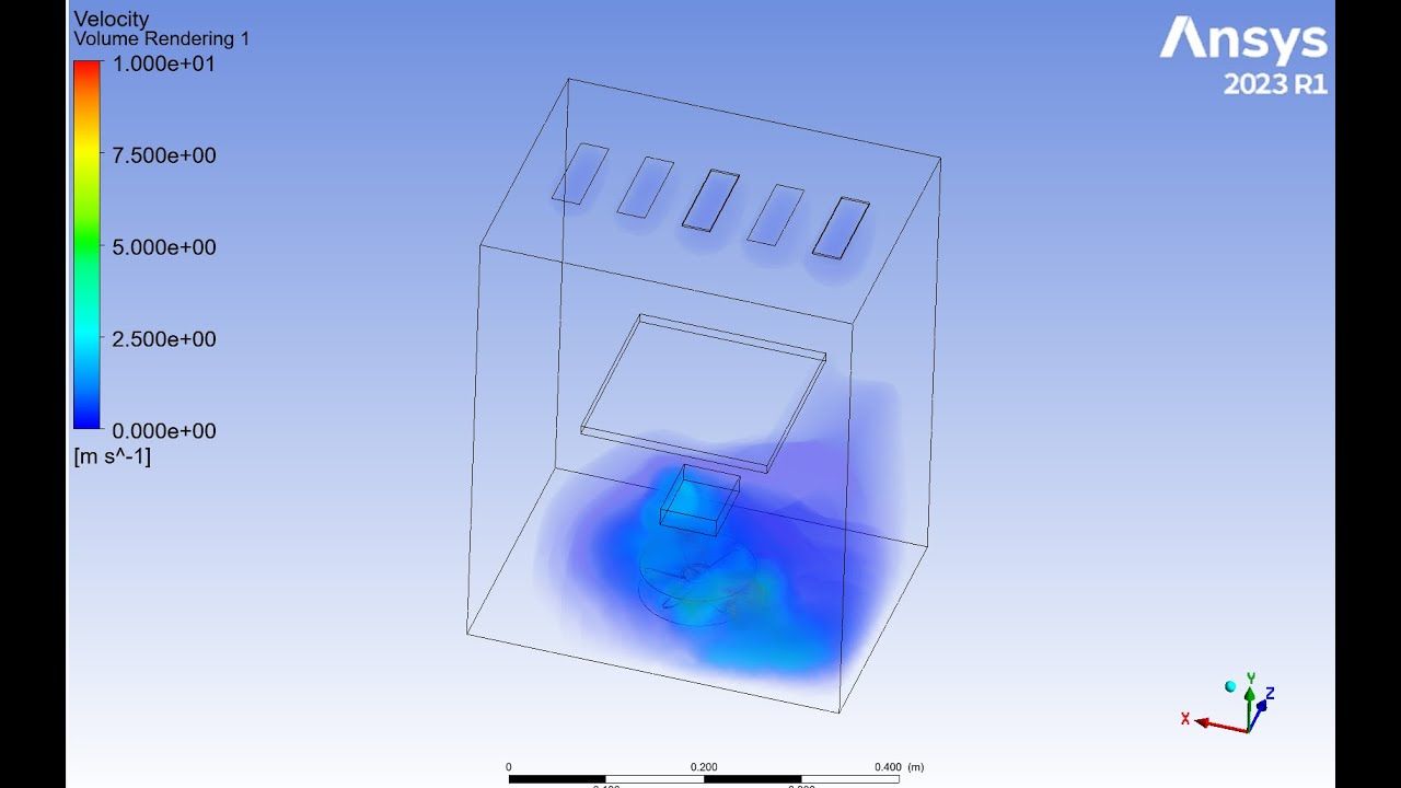 CFD Analysis of Airflow and Thermal Distribution Using ANSYS Fluent