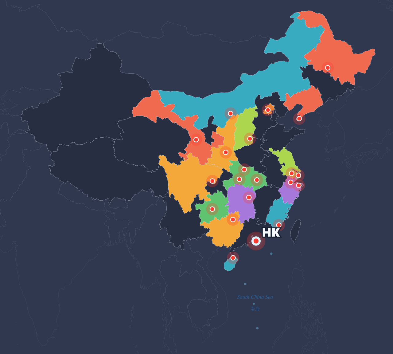 RunCN Map - Hong Kong · Dark @Arsenan
