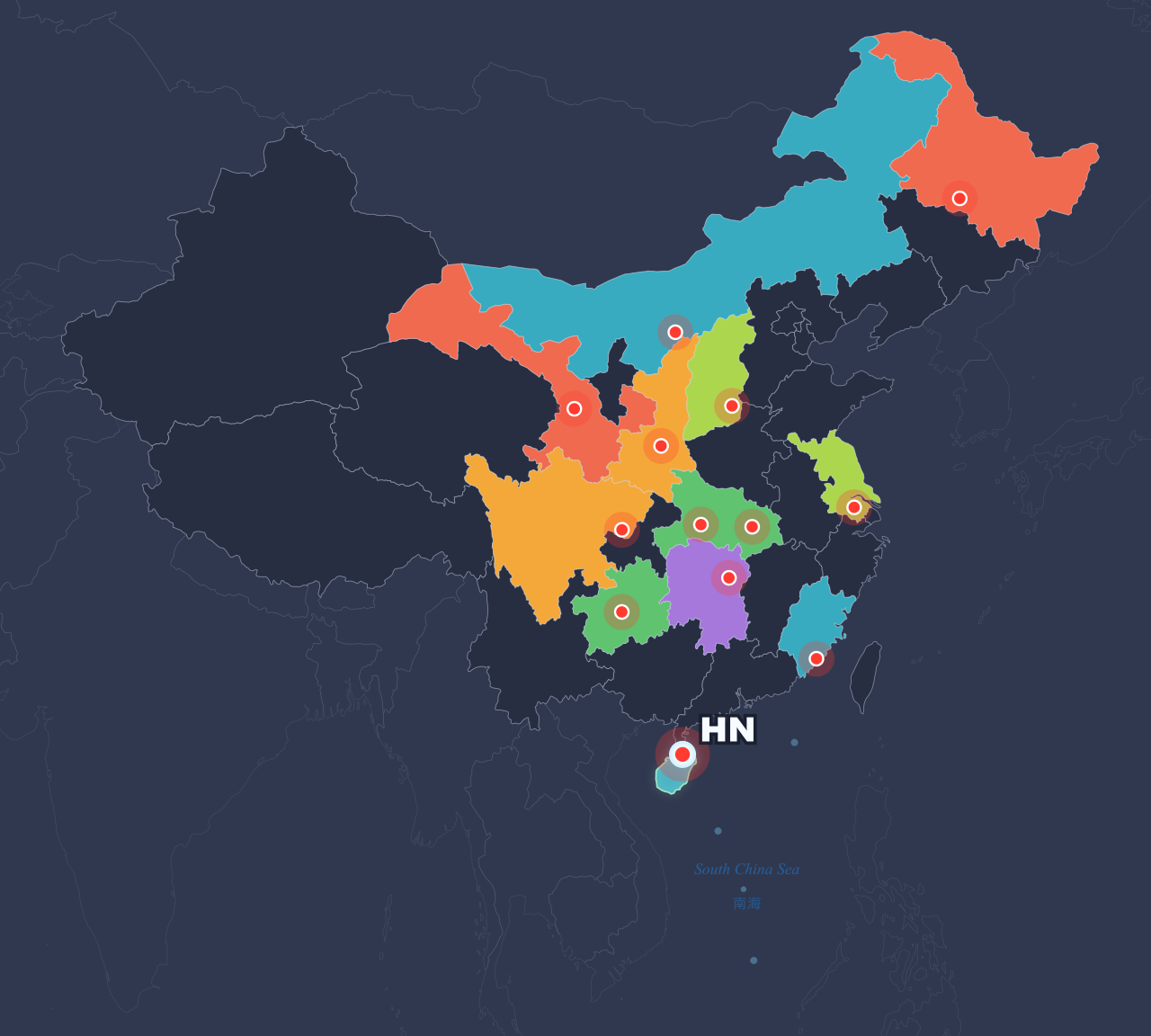 RunCN Map - Hainan · Dark @Arsenan