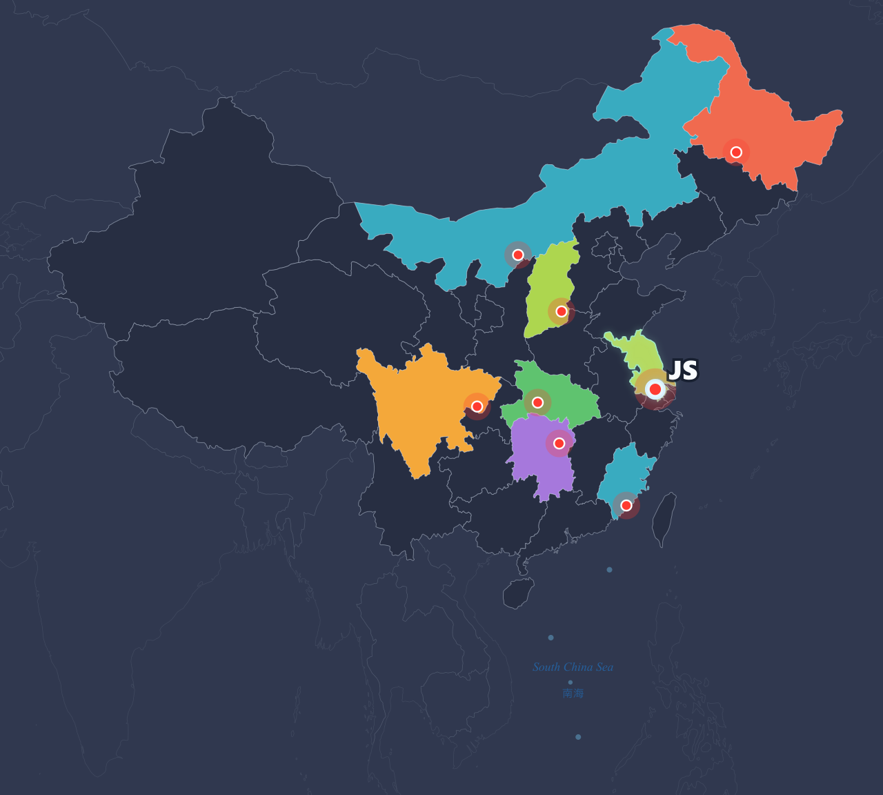 RunCN Map - Jiangsu · Dark @Arsenan