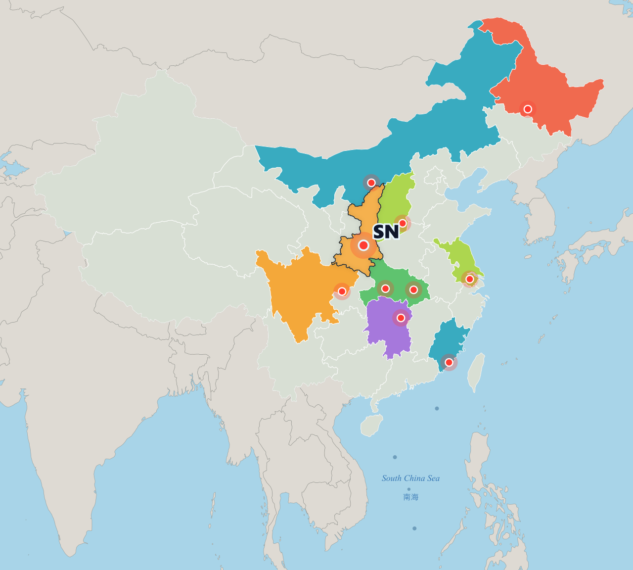 RunCN Map - Shaanxi · Light @Arsenan