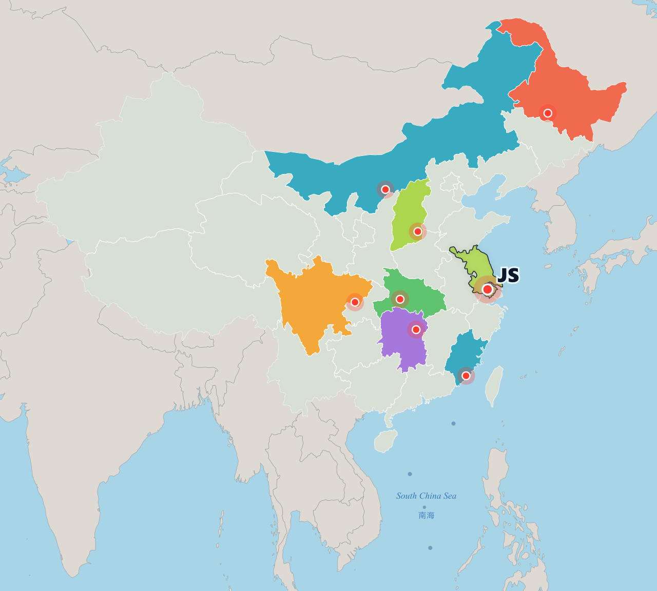 RunCN Map - Jiangsu · Light @Arsenan