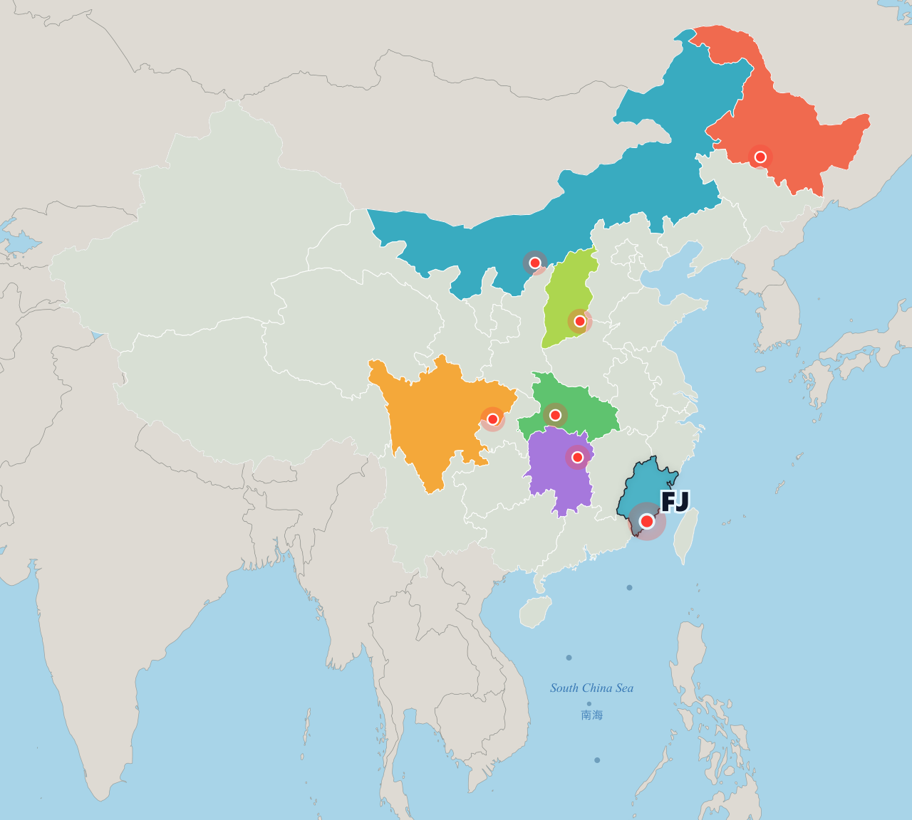 RunCN Map - Fujian · Light @Arsenan