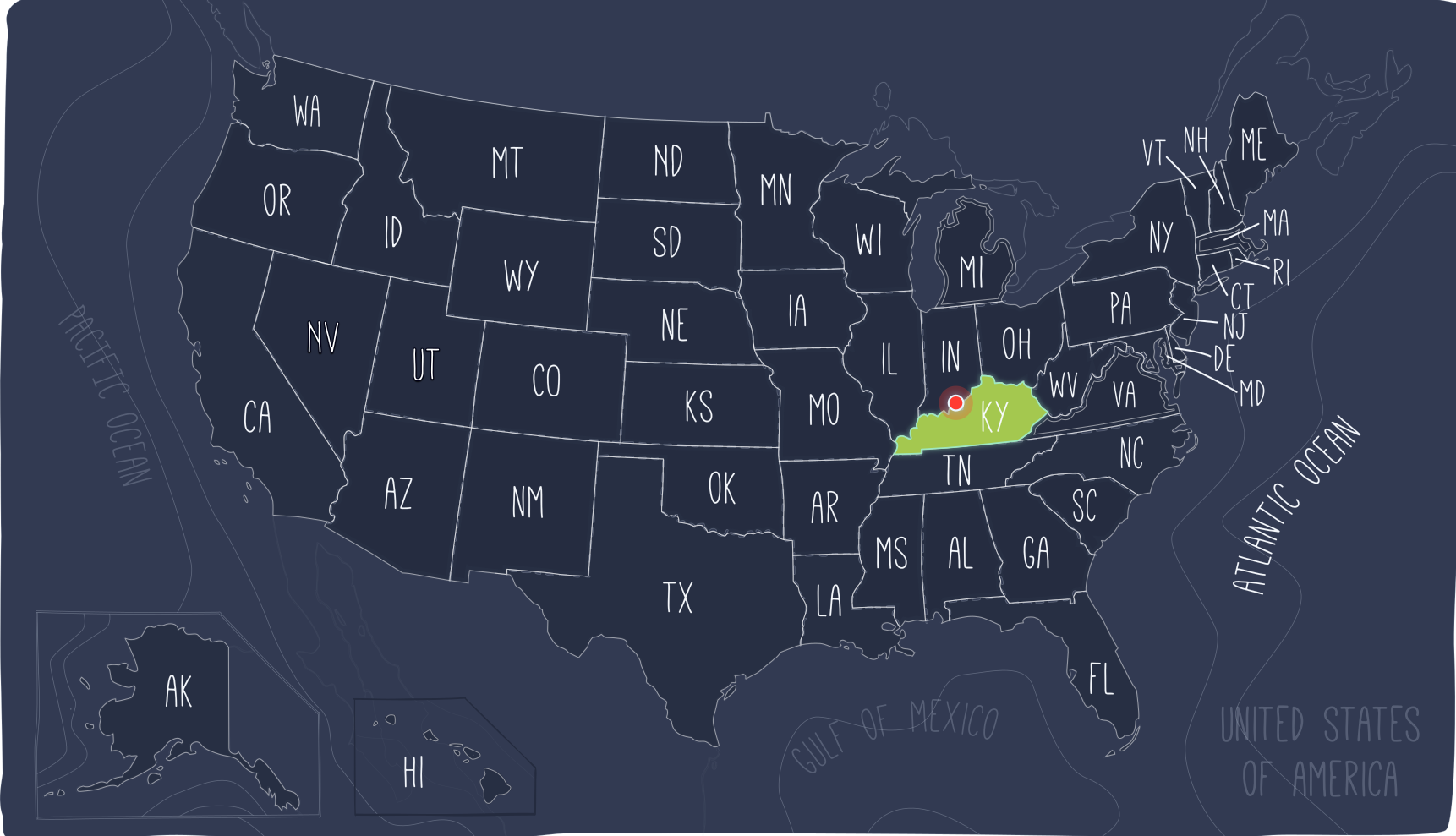 Run50 Map - Kentucky · Dark @Arsenan