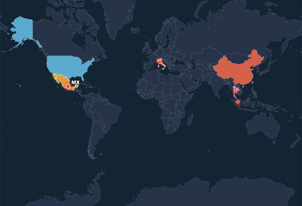 RunWorld Map - Mexico · Dark @Arsenan