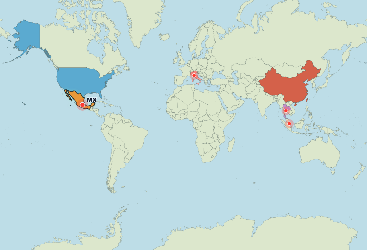 RunWorld Map - Mexico · Light @Arsenan