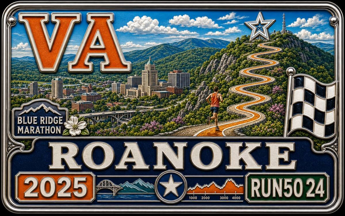 Run50 State #24 | Virginia: Blue Ridge Marathon cover