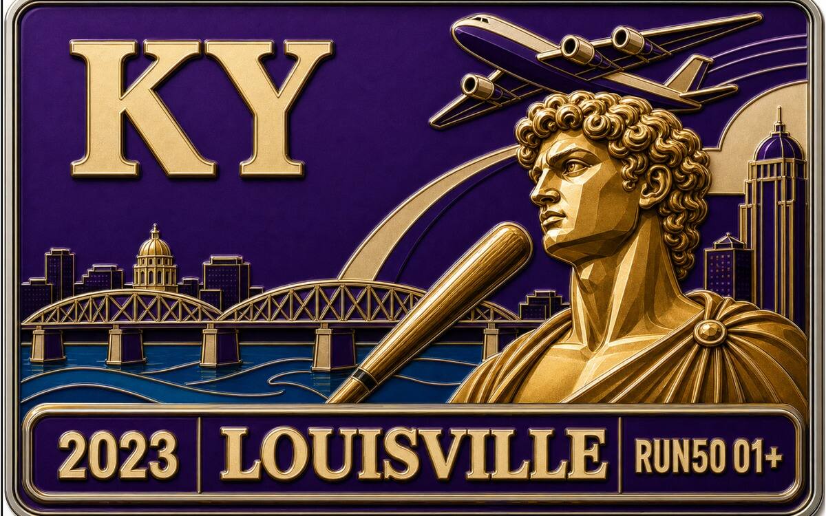 Kentucky Derby Marathon medal cover