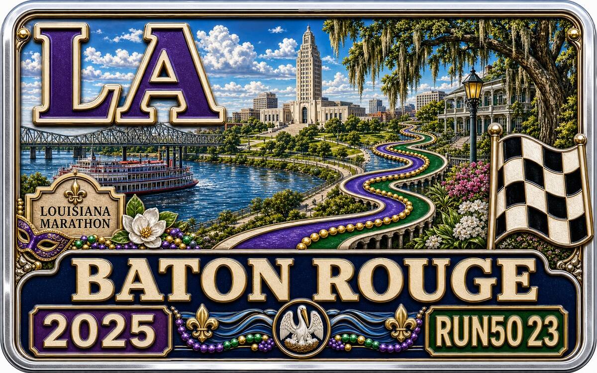 Run50 State #23 | Louisiana Marathon: Baton Rouge and the French South cover