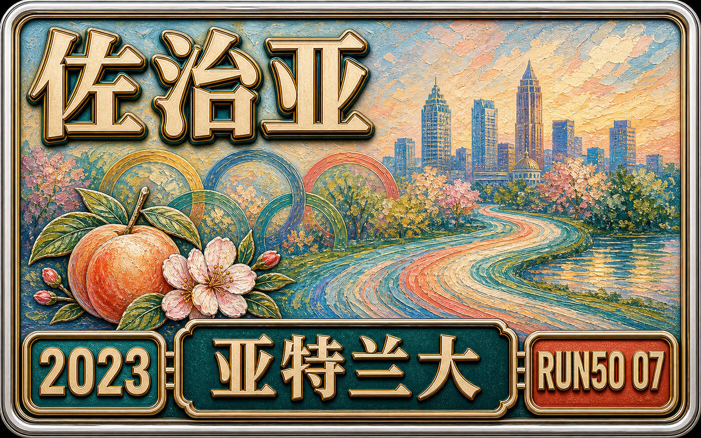 Run50 #第7州｜佐治亚：亚特兰大马拉松｜跑过奥运五环封面