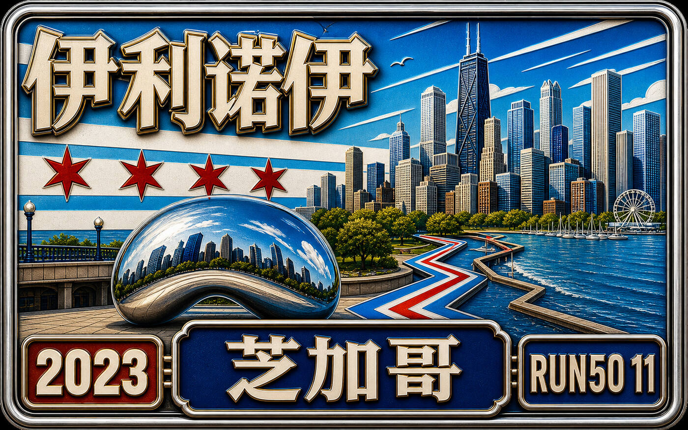 Run50 #第11州｜伊利诺伊：芝加哥马拉松｜45周年打卡，我们的第二个大满贯封面