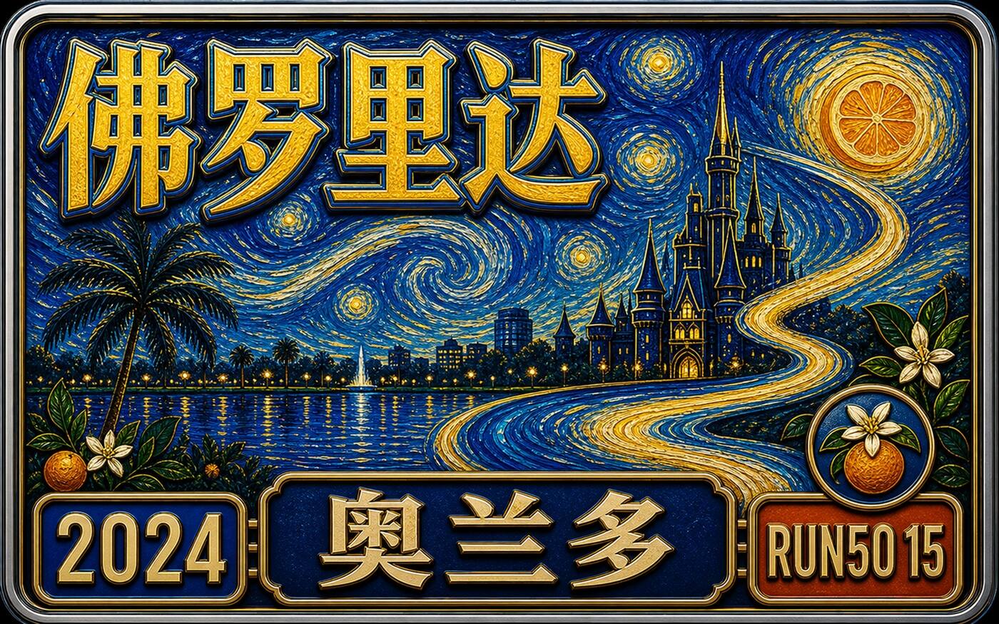 Run50 #第15州｜佛罗里达：基韦斯特、奥兰多与迪士尼马拉松封面