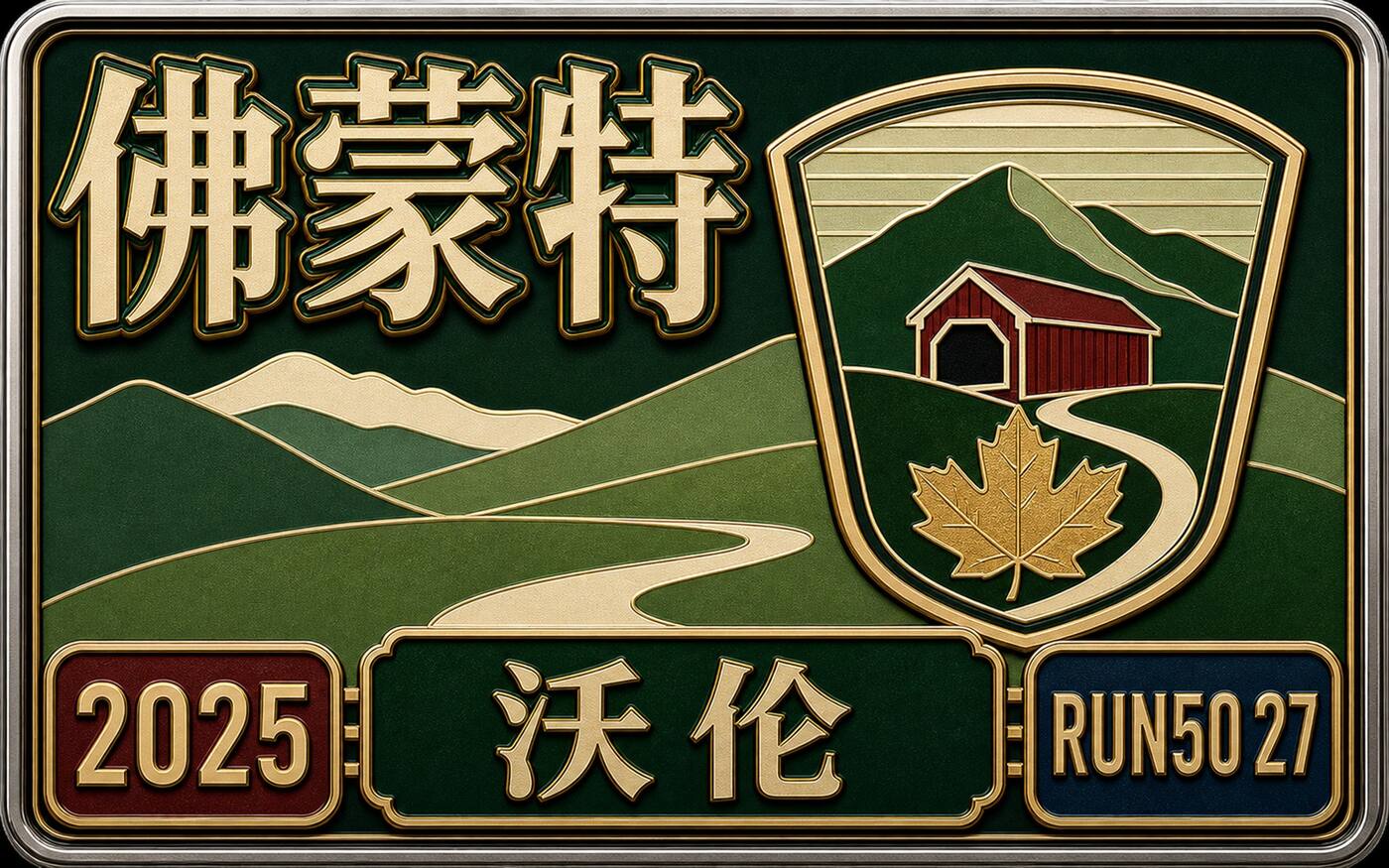 Run50 #第27州｜佛蒙特：疯河谷马拉松｜绿山之州的夏天，跑进乡村油画里封面