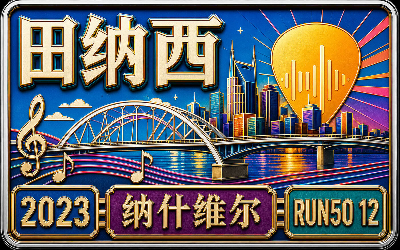 Run50 #第12州｜田纳西：纳什维尔马拉松｜音乐之城的慢悠跑者，十月艳阳下的最慢跑封面