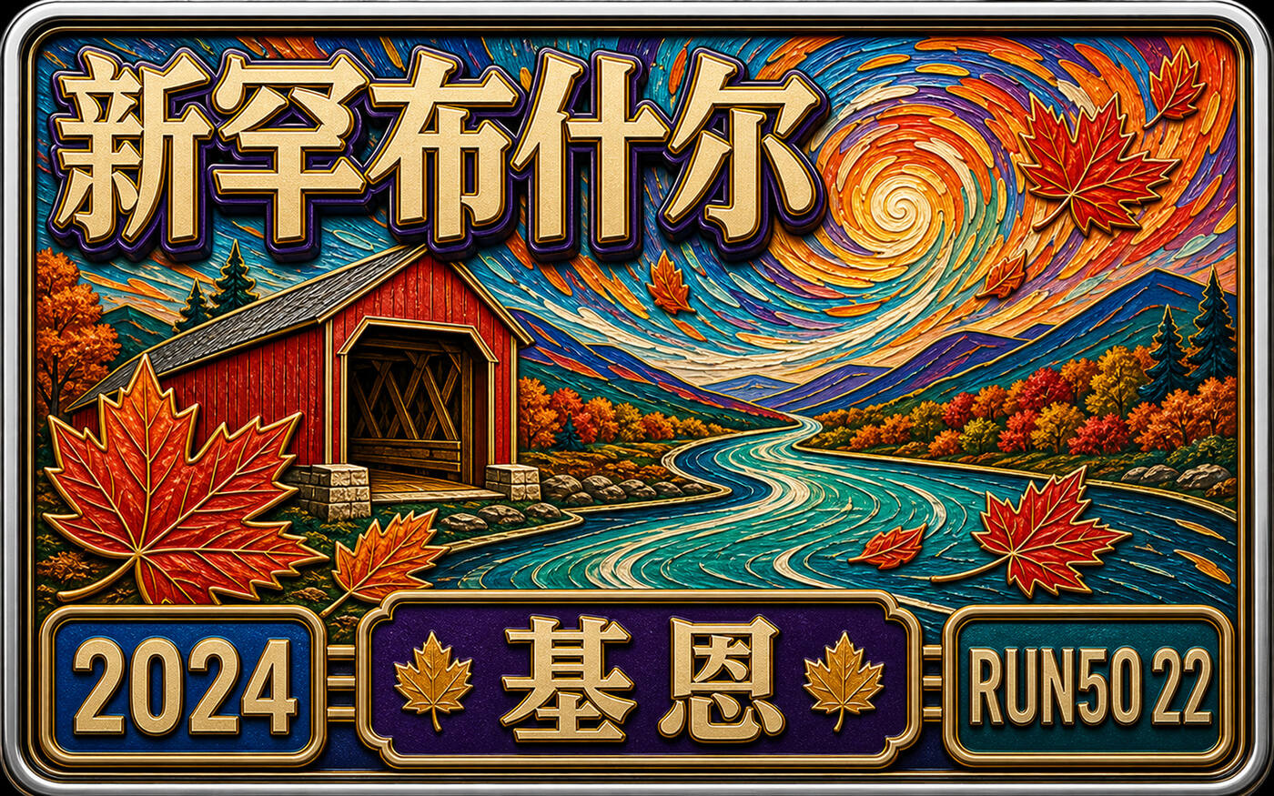 Run50 #第22州｜新罕布什尔：克拉伦斯·德马尔马拉松｜跑进新英格兰小镇，穿越秋色森林与墓地！封面