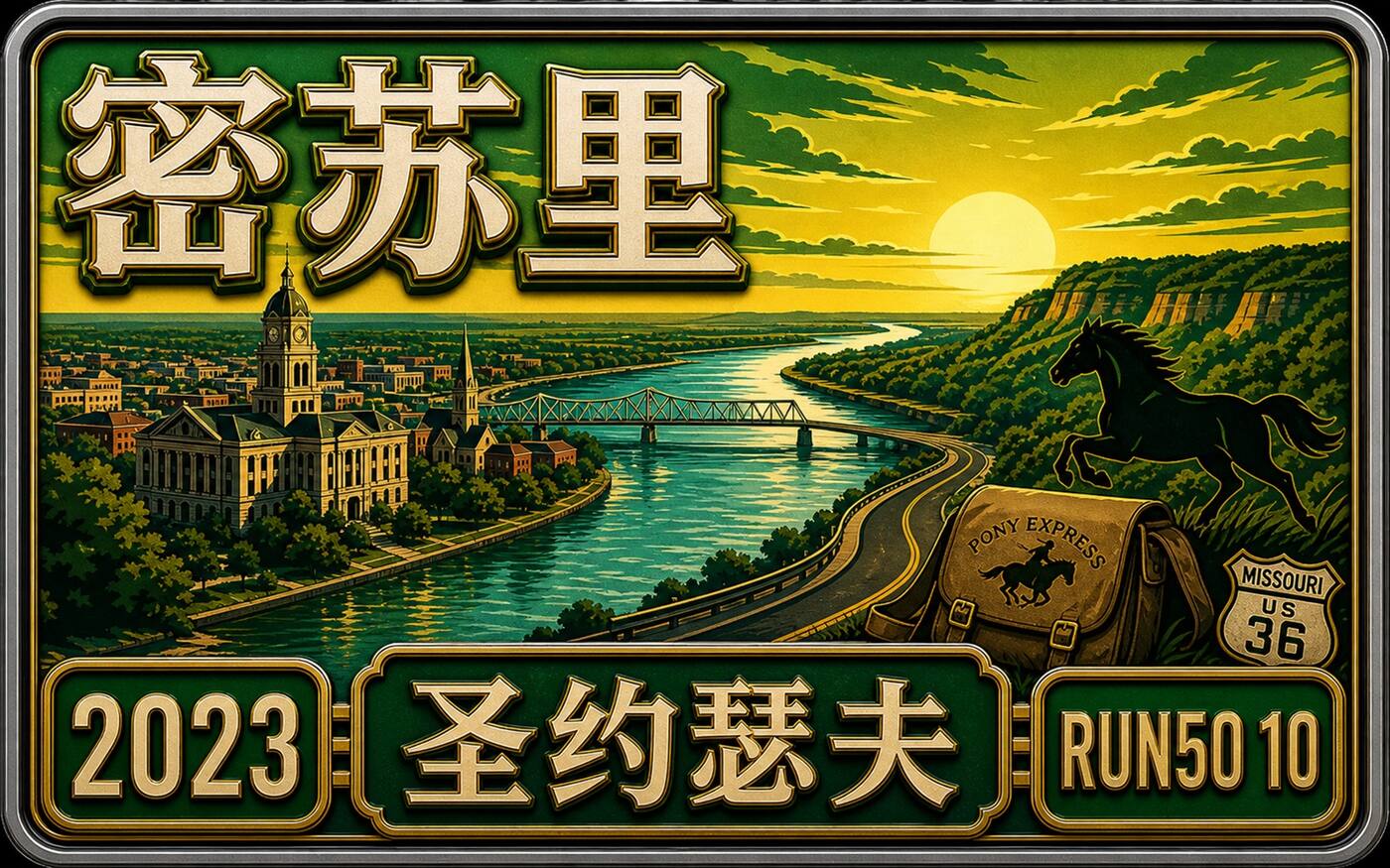 Run50 #第10州｜密苏里：圣约瑟夫马拉松｜第一届，不一般封面