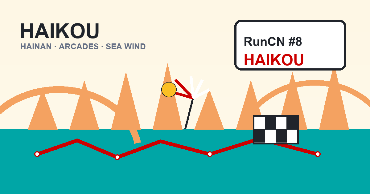 Haikou became an unfinished running story by the sea cover