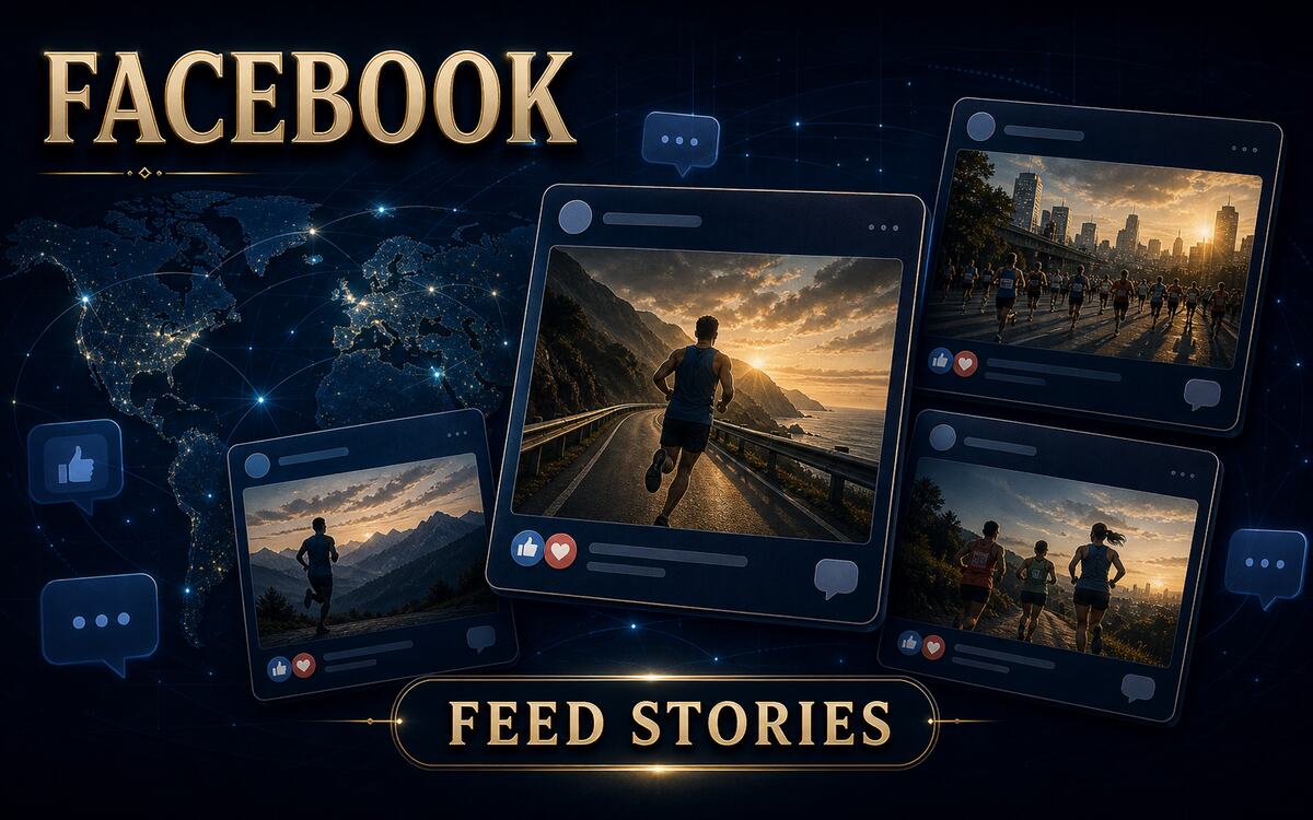 Abstract Facebook stories cover