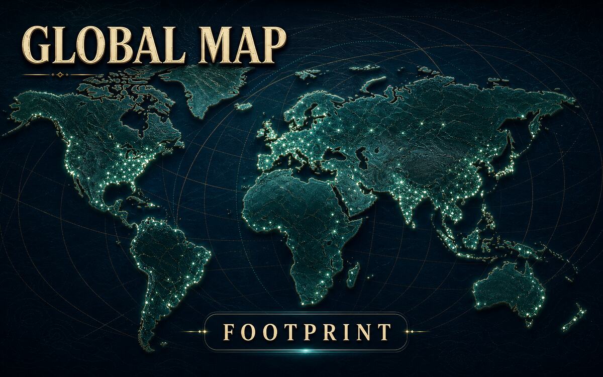 Abstract global running map cover