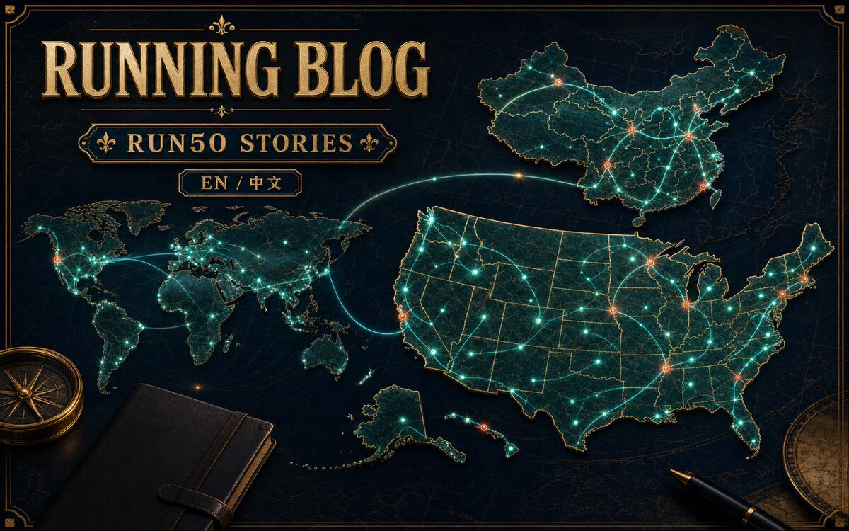 Running Blog bilingual map cover