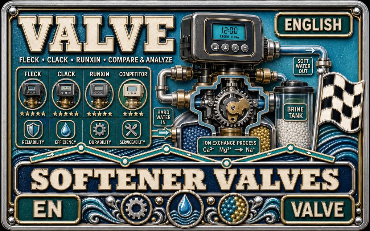Water softener valve analysis cover