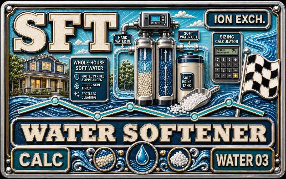 Softener calculator cover