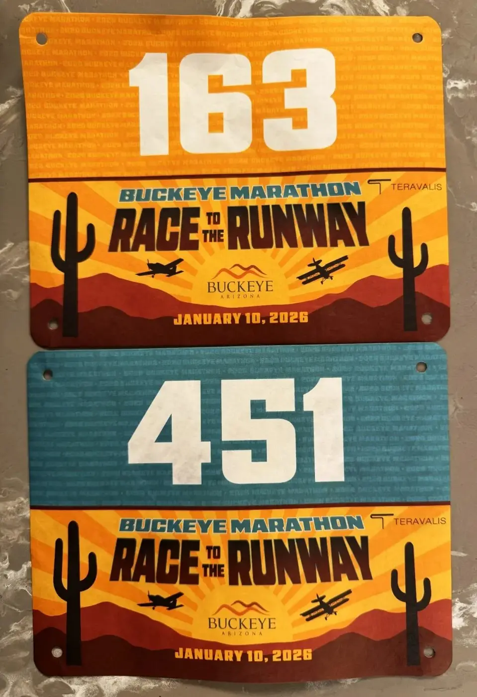 Buckeye Race to the Runway bib pickup