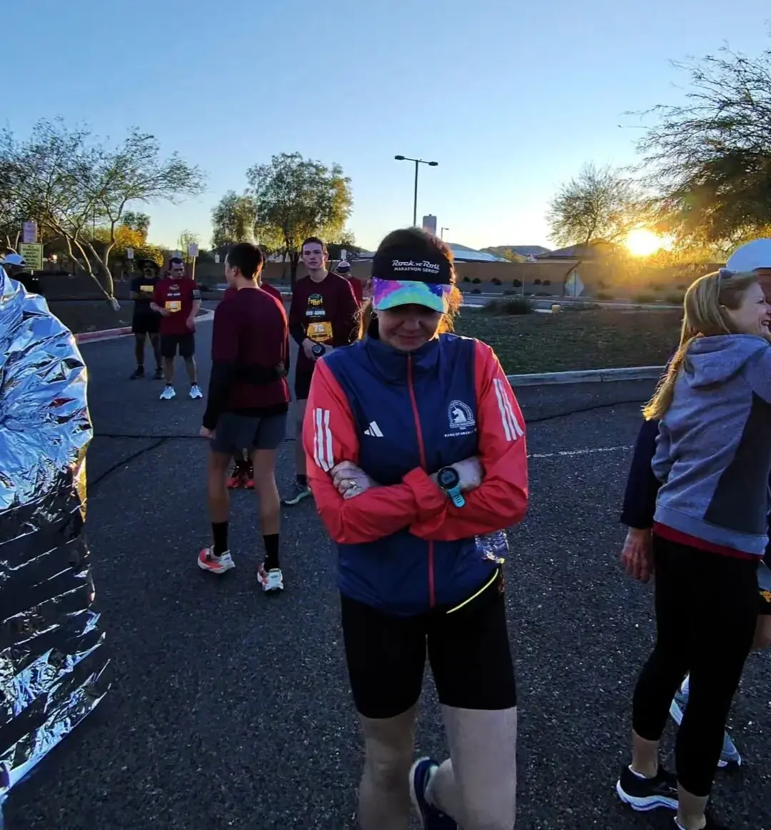 One last chilly pre-start photo