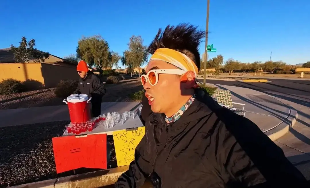 Desert road beside Sun City Festival