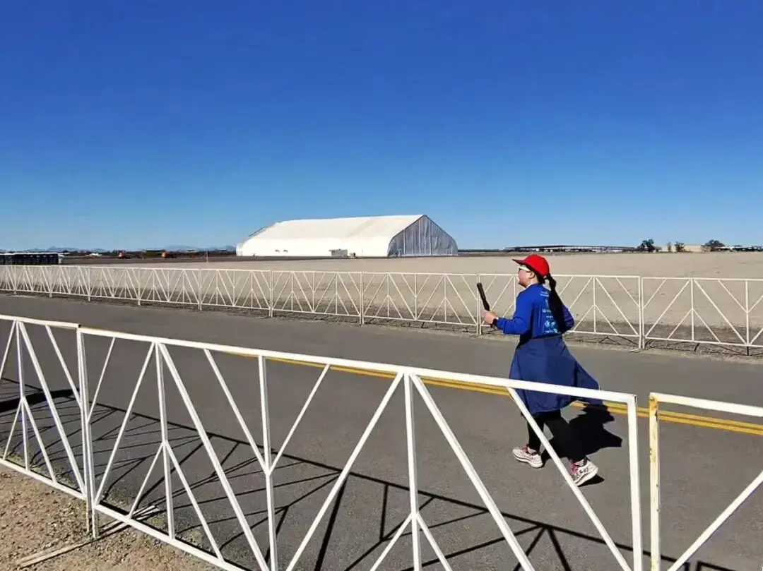 The finish arch at Buckeye Municipal Airport