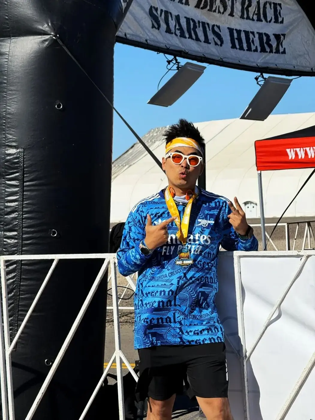 Close-up of the Race to the Runway medal