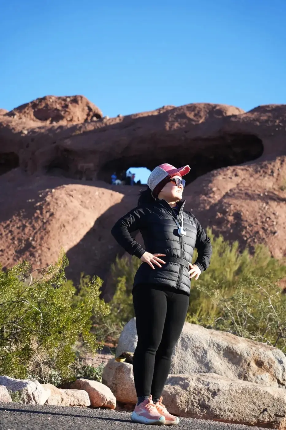 Medal against Papago Park red rocks