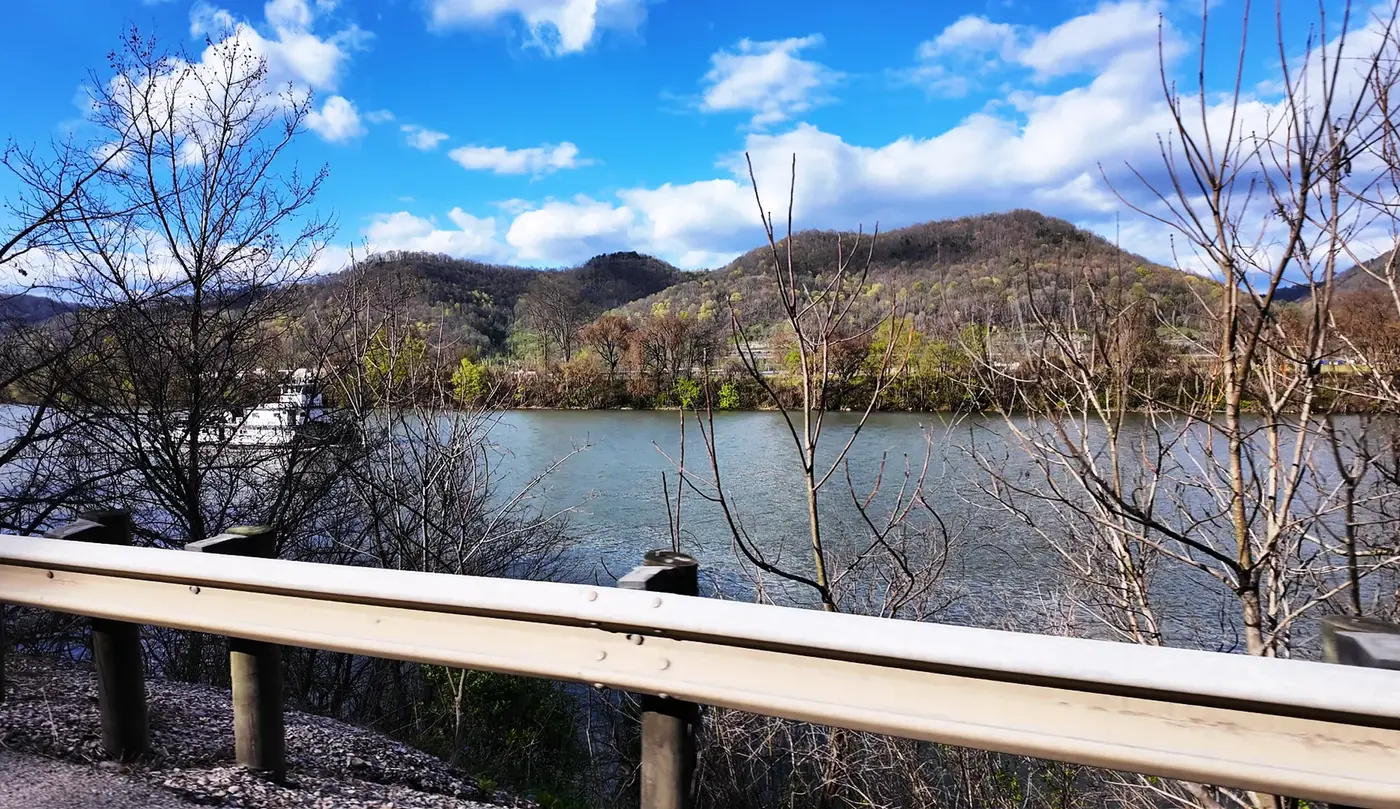 Lake and mountains on the drive home