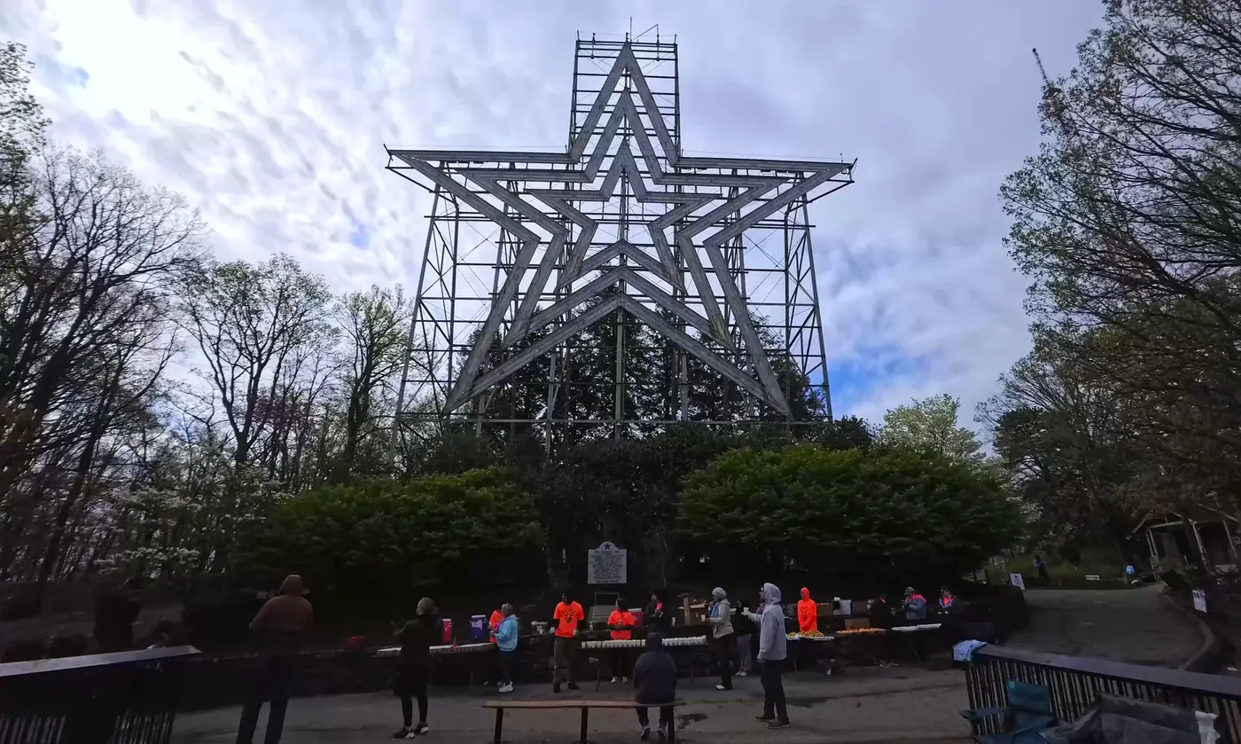 Roanoke Star at the overlook