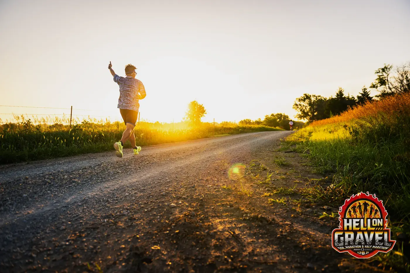 Golden-hour gravel road official shot