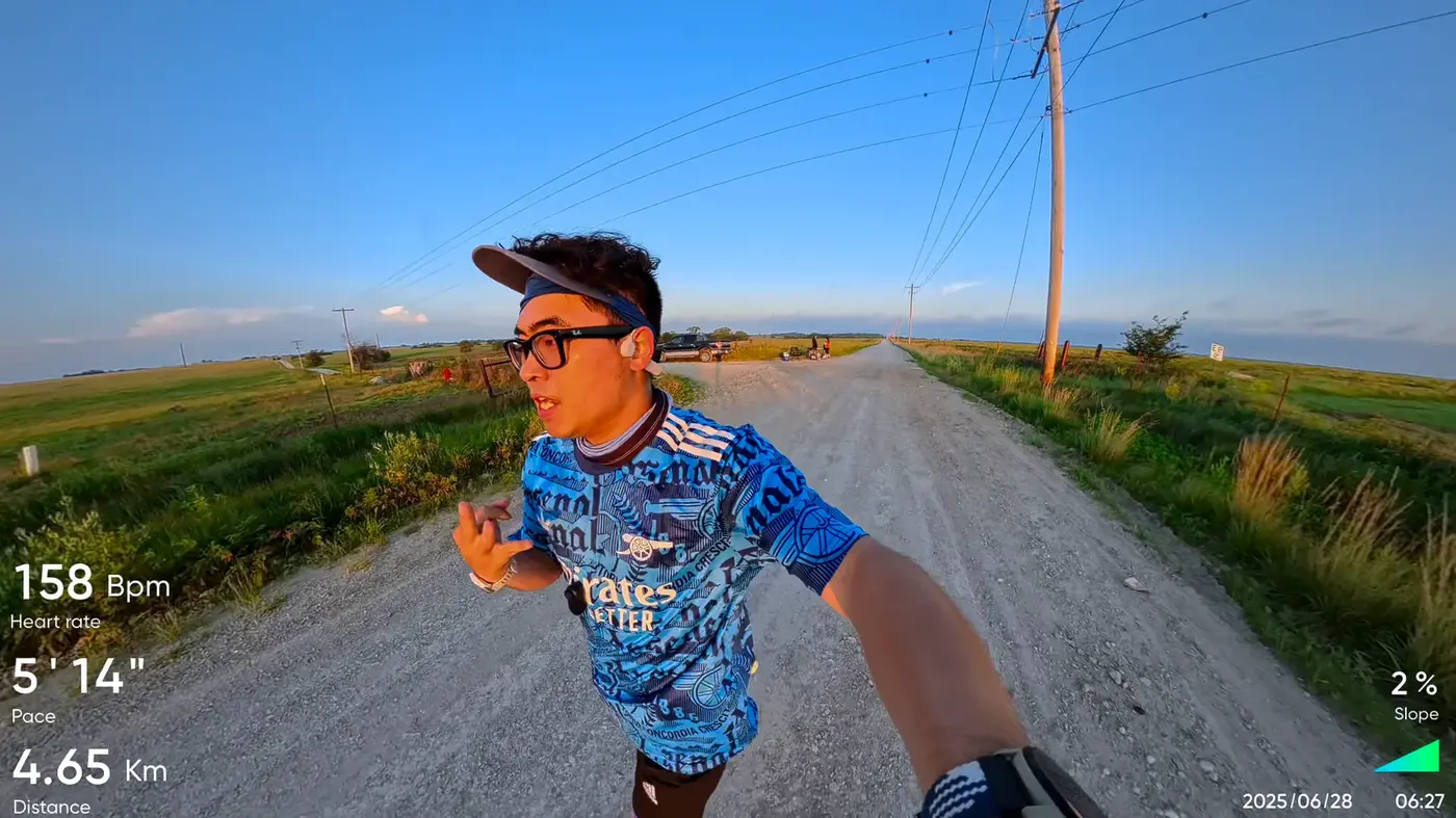 Watch check on the open gravel