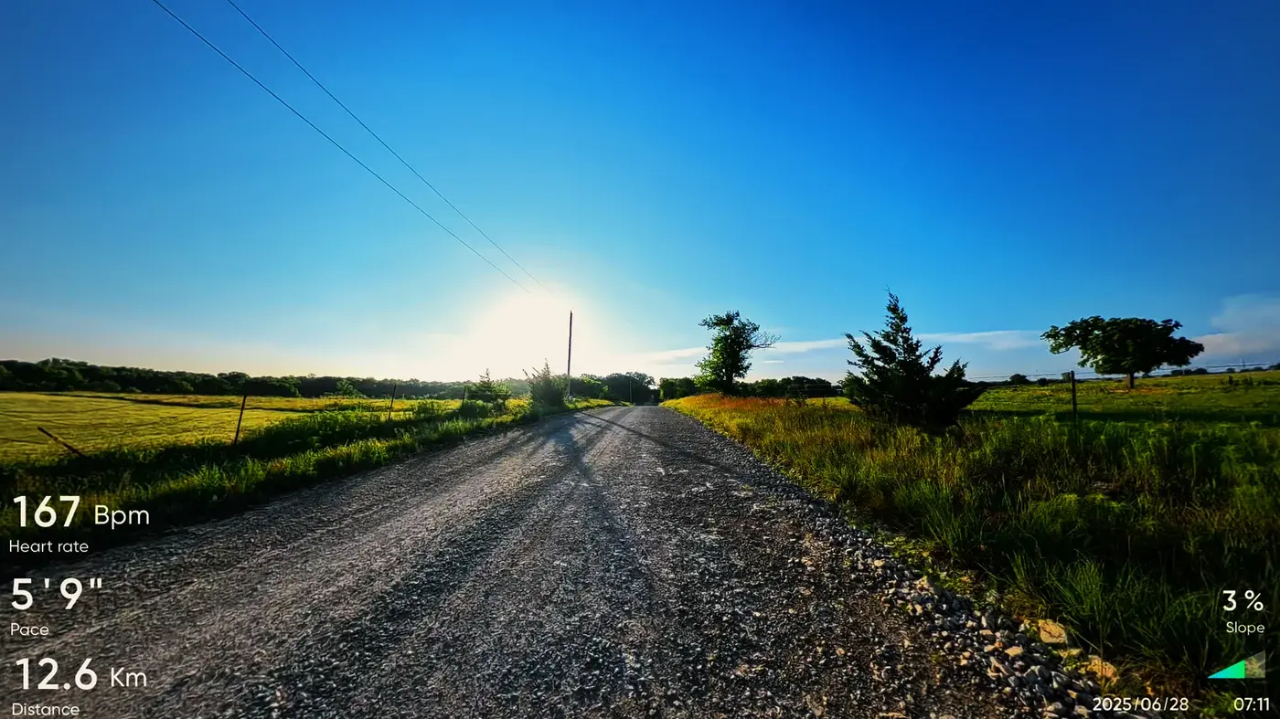 Course overlay on the open road