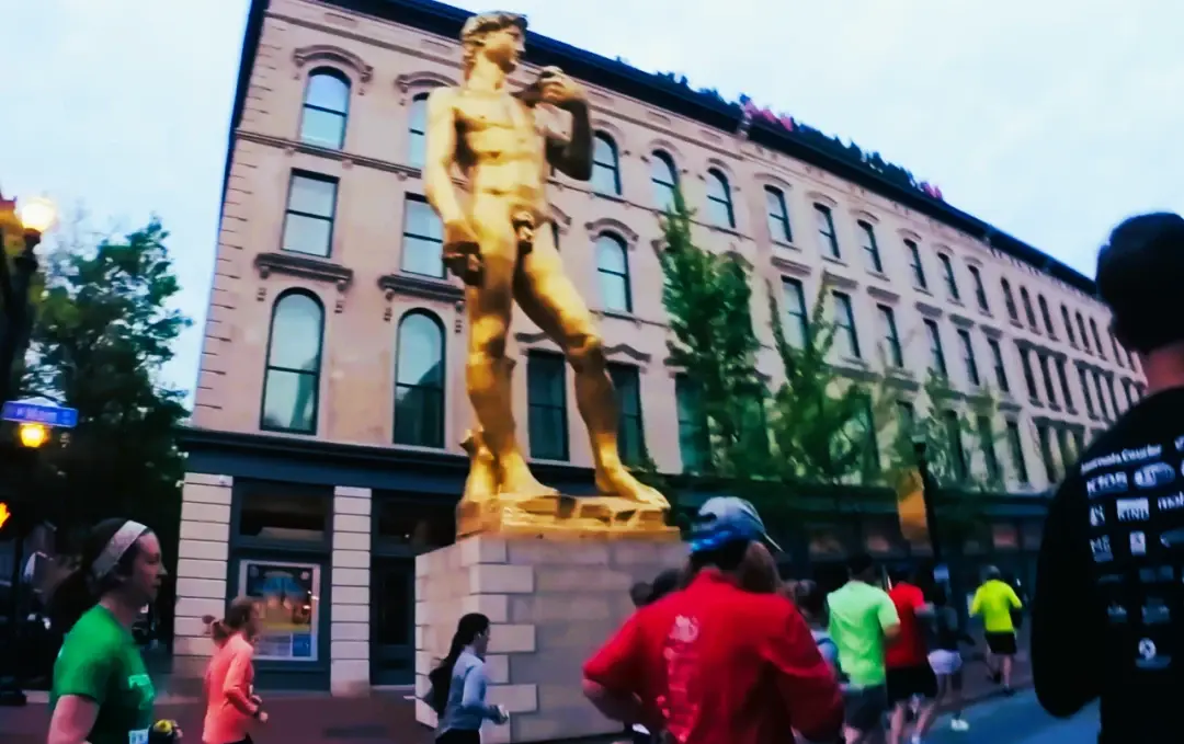 Golden Statue of David