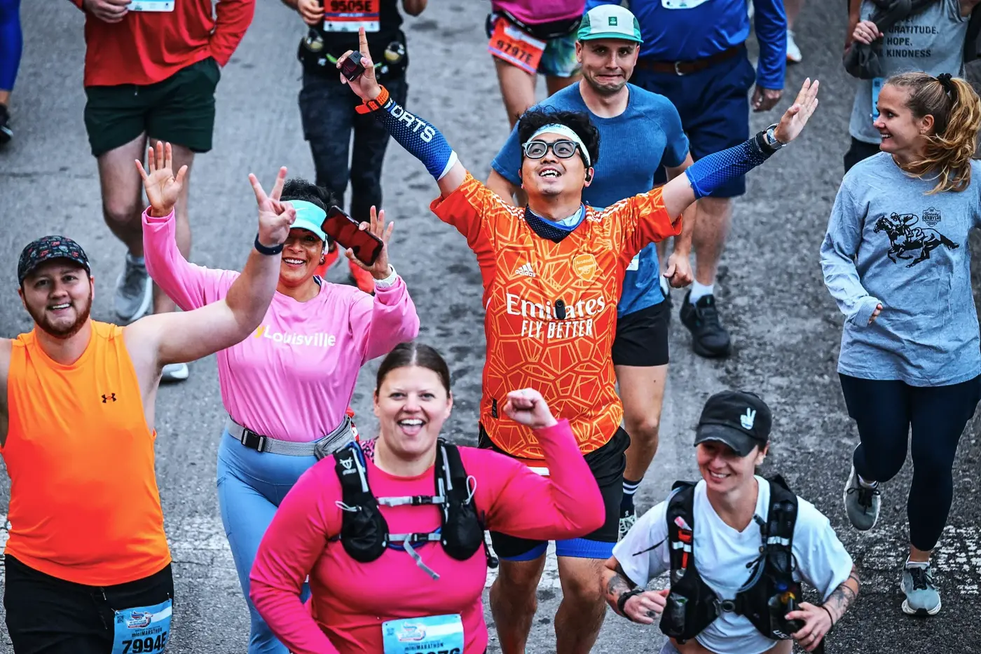 Official photo from the early race miles