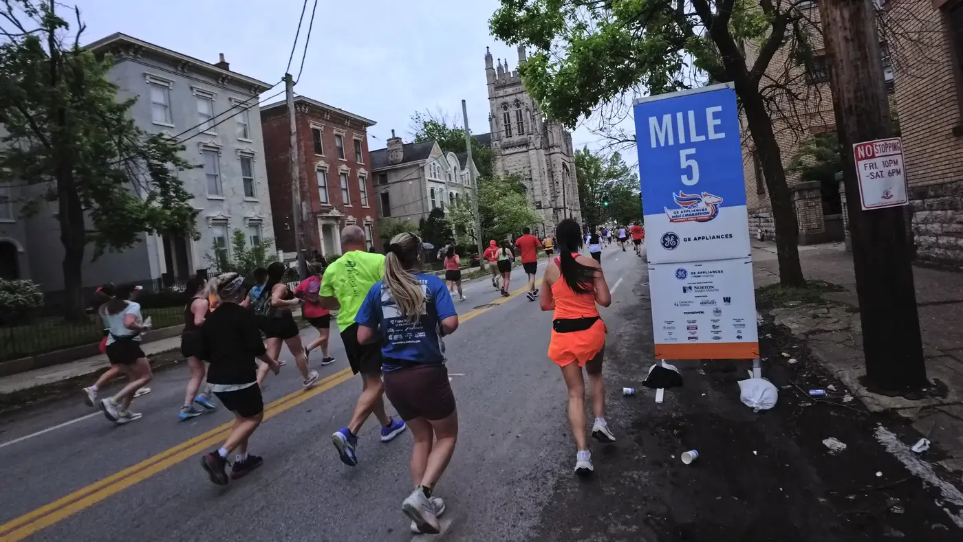 Mile 5 marker in Old Louisville