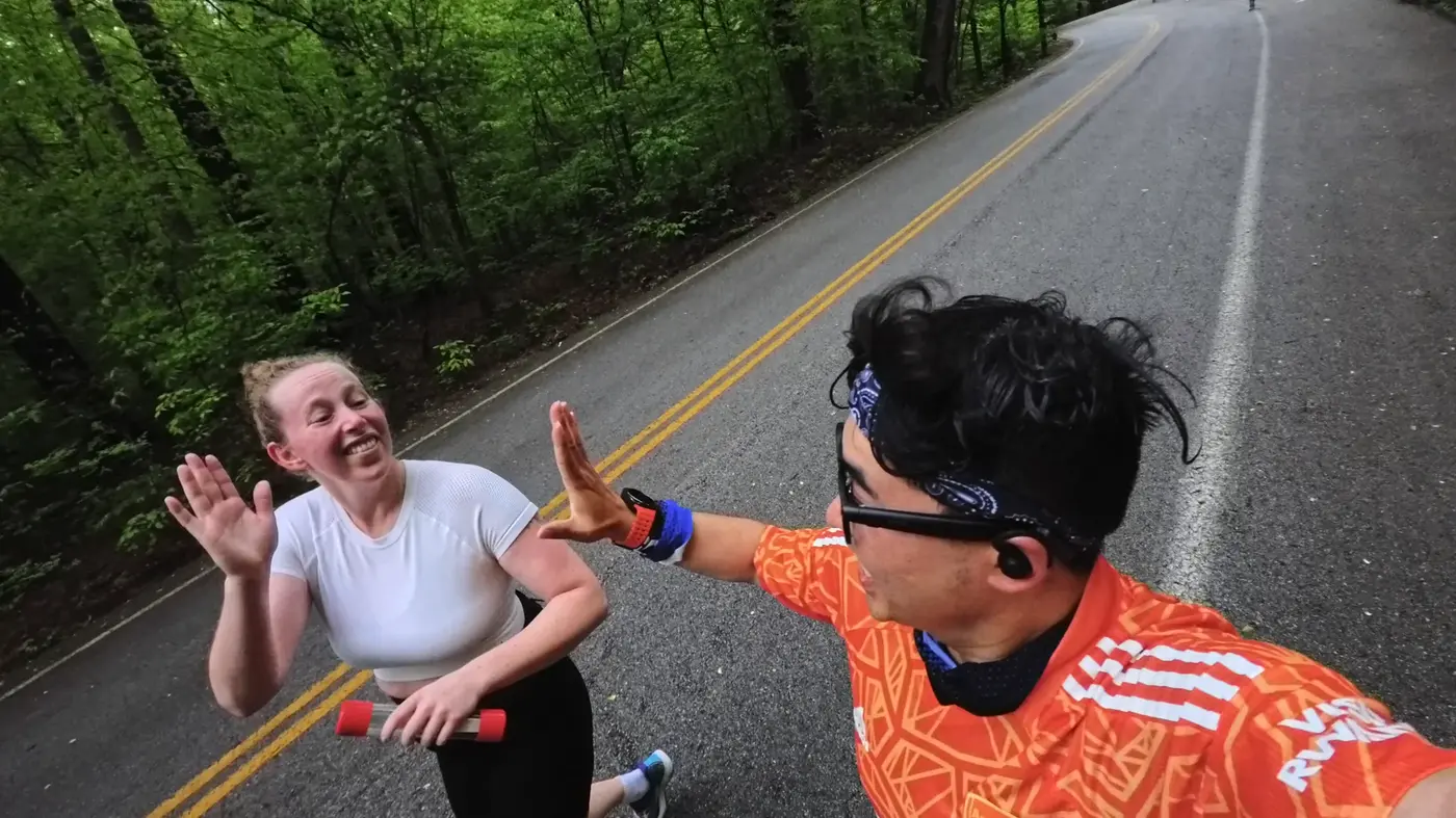High five on the park road