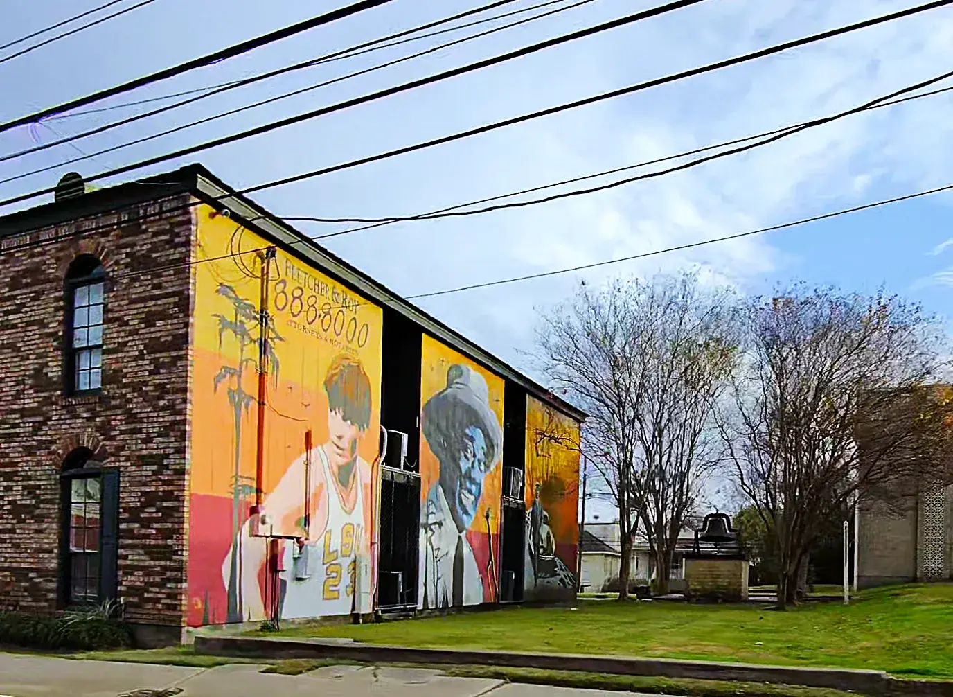 Baton Rouge mural on a brick wall