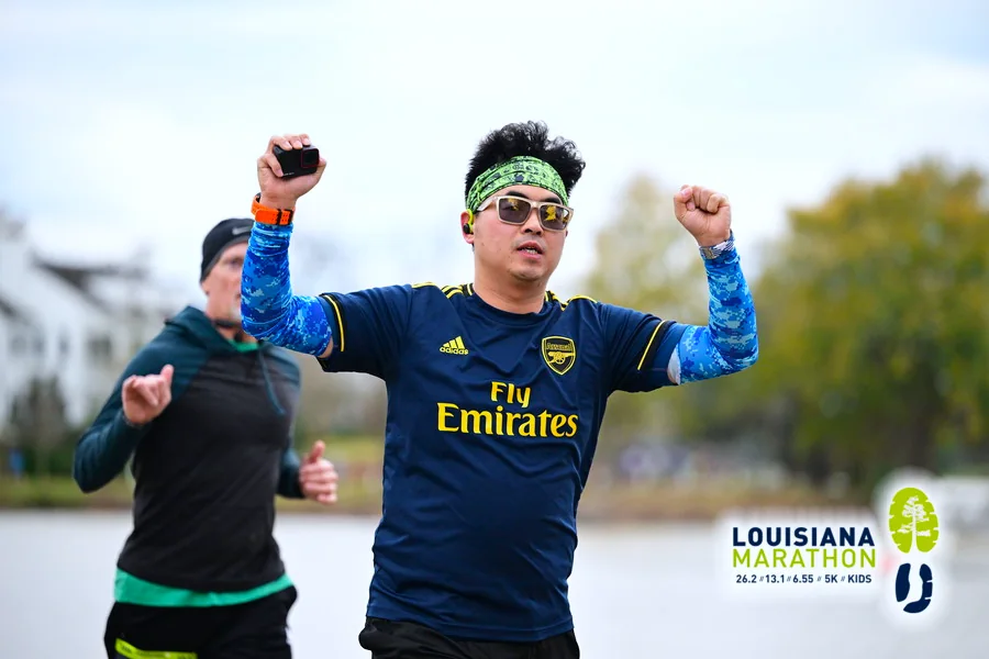 Official race photo in the PSG kit