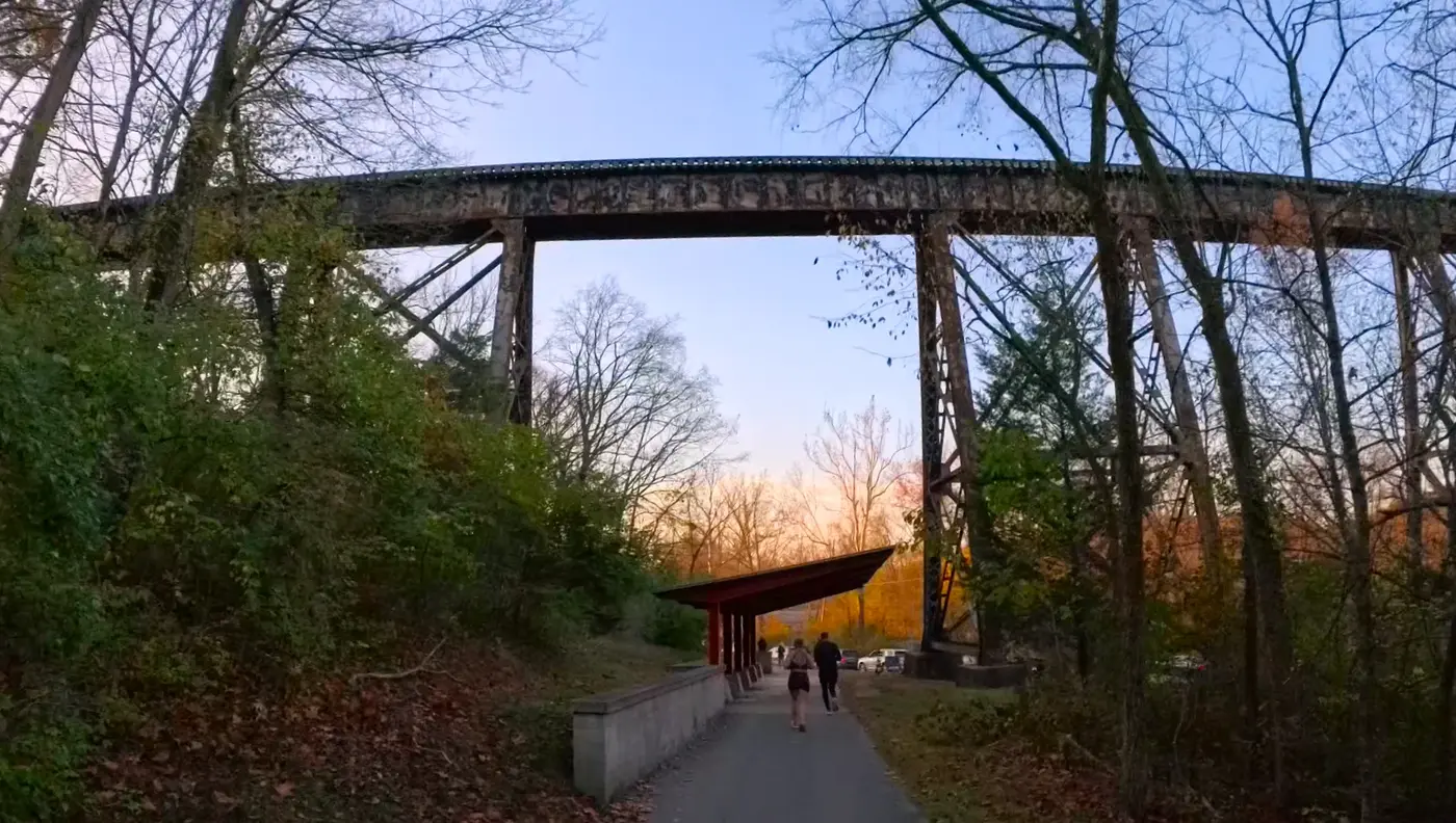 course under the Norfolk Southern railroad