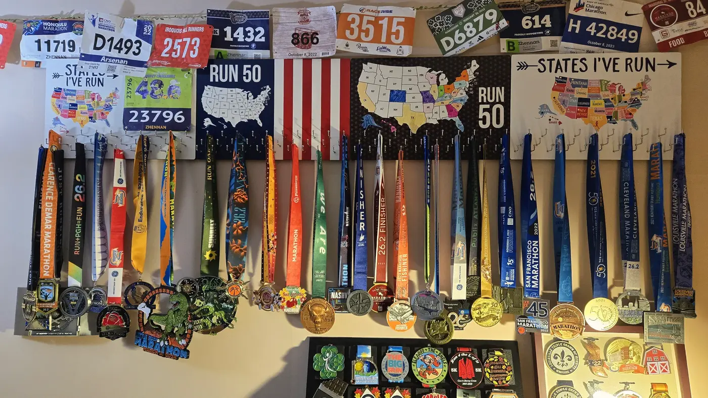 medal wall at home