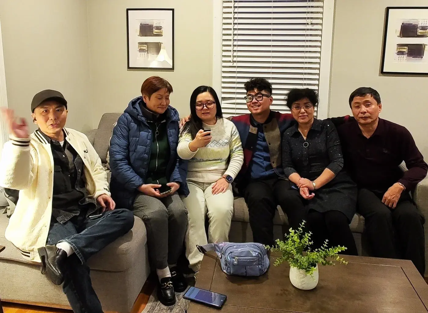 Family finally together at home in