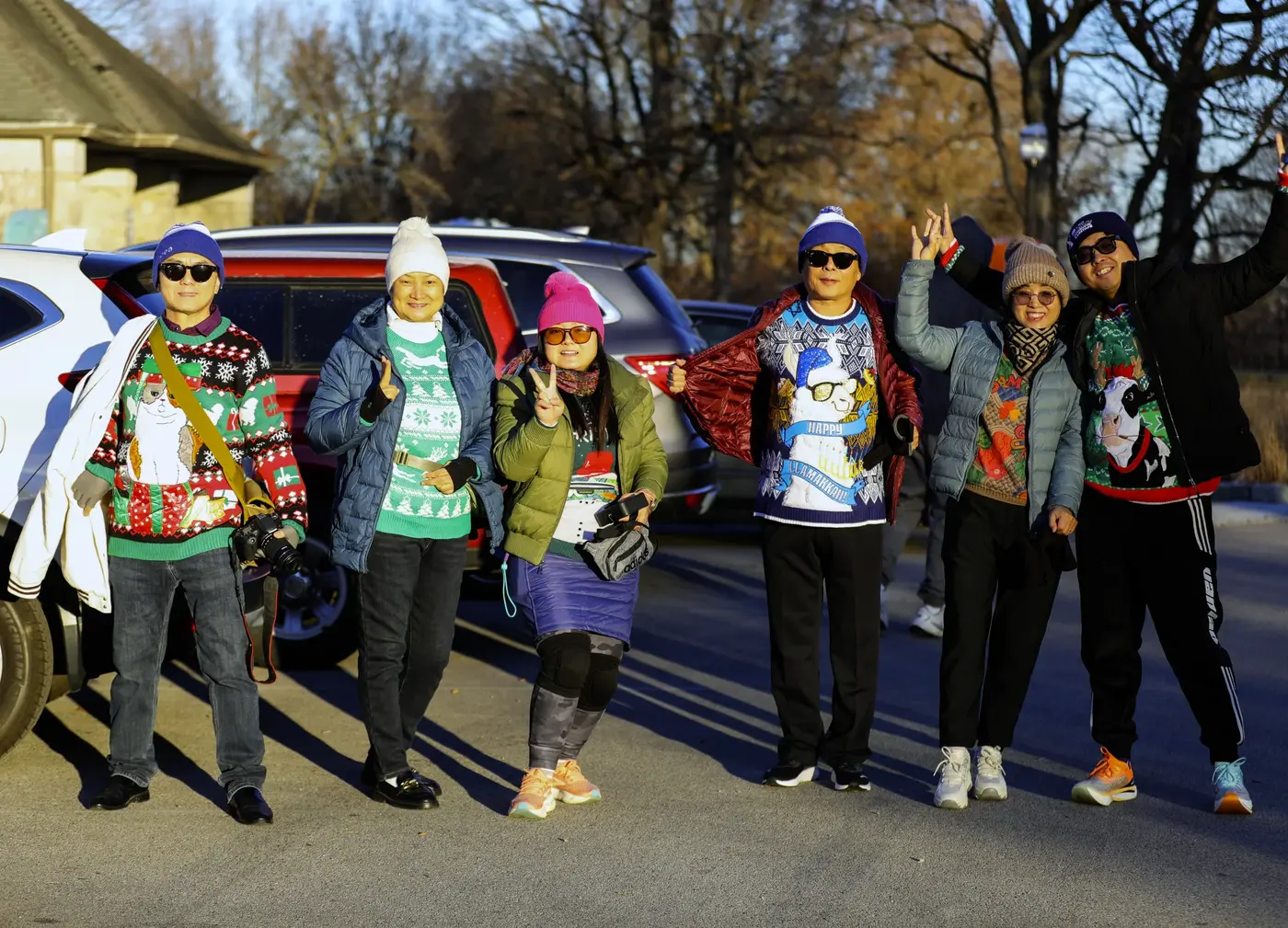 Ugly Sweater Run Christmas crew