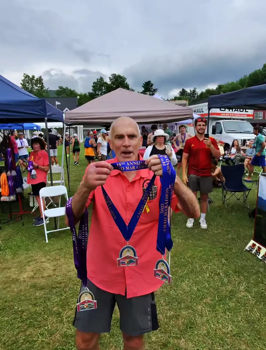 Medal photo after the finish