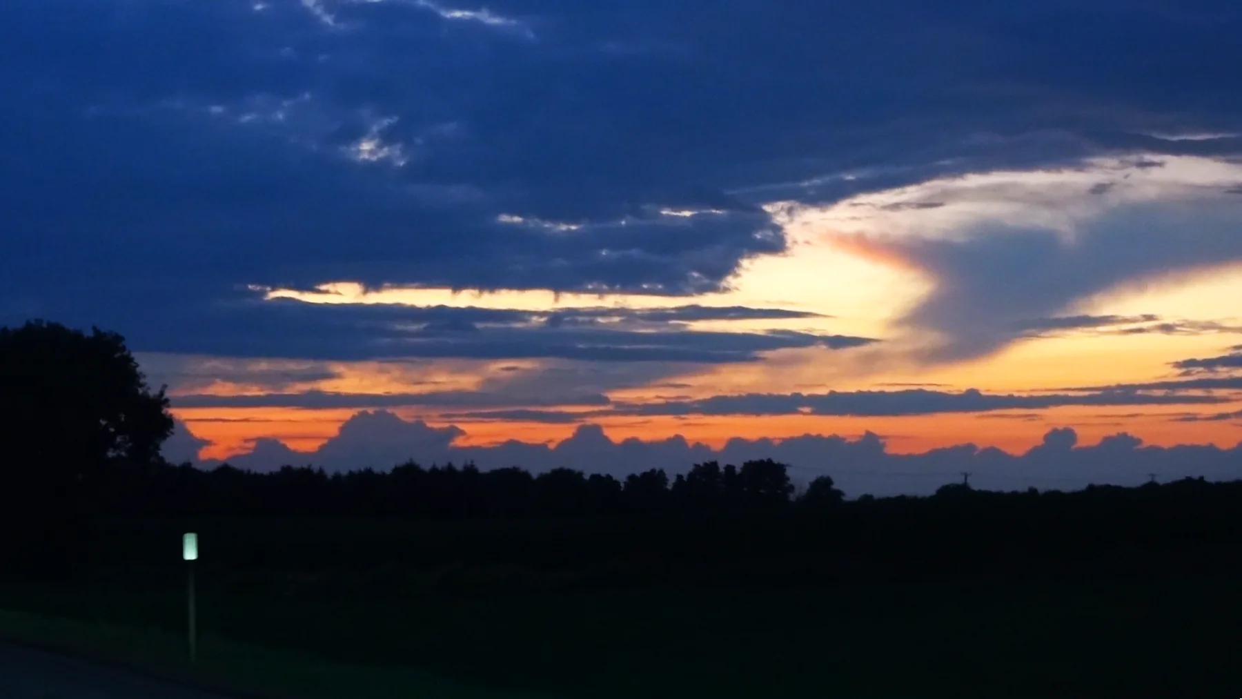 Blue hour over the interstate