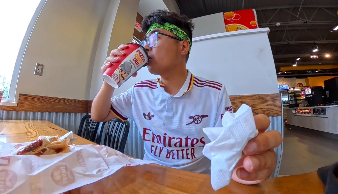 Waffle House refuel in the white kit